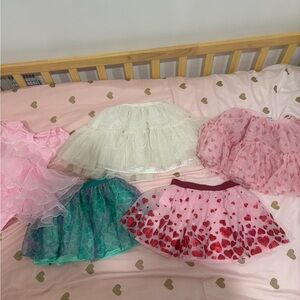 Set of Colorful Tulle Skirts tutus